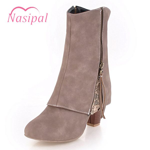 nasipal 2018 large size 34-44 plus fur women shoes fashion chunky heels zipper black western style boots woman winter m393
nasipal 2018 large size 34-44 plus fur women shoes fashion chunky heels zipper black western style boots woman winter m393