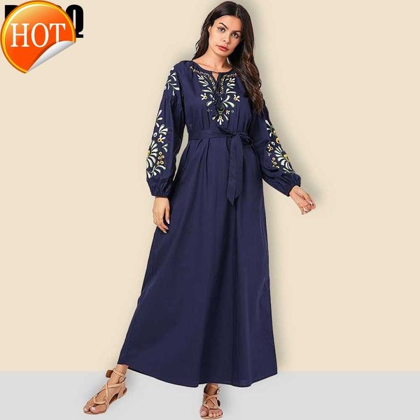holiday abaya turkish for dubai women mc209042 size women's navy blue embroidered bubble sleeve belt arabian dress large swing long, Red
holiday abaya turkish for dubai women mc209042 size women's navy blue embroidered bubble sleeve belt arabian dress large swing long, Red