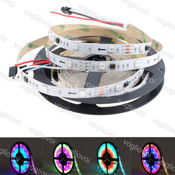 led strip light dc12v individually addressable ws2811 led strip light white/black pcb 30/60 pixels rgb 2811 led tape ribbon waterproof dhl
led strip light dc12v individually addressable ws2811 led strip light white/black pcb 30/60 pixels rgb 2811 led tape ribbon waterproof dhl