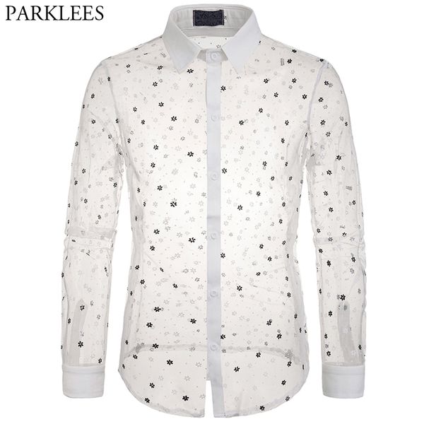 mens white lace transparent shirts mesh see through shirt men flower dress shirts stage party night club floral camisa xxl, White;black
mens white lace transparent shirts mesh see through shirt men flower dress shirts stage party night club floral camisa xxl, White;black