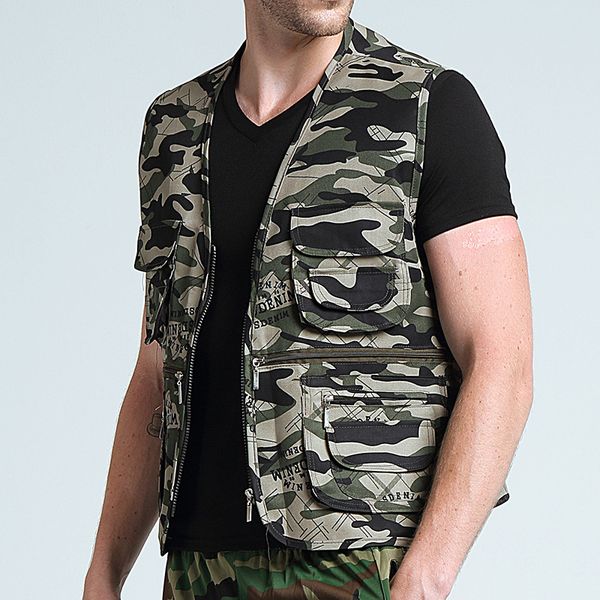 men's vests camo vest field pography work mesh swat tactical combat paintball multi pockets sleeveless waistcoat, Black;white
men's vests camo vest field pography work mesh swat tactical combat paintball multi pockets sleeveless waistcoat, Black;white