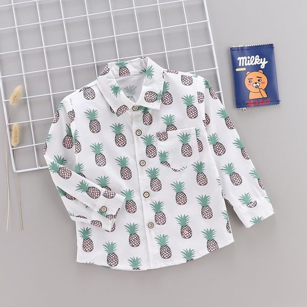 2019 Spring And Autumn Children Baby Casual Printed Pineapple Pattern Shirt Male Baby Long Sleeve Shirt
2019 Spring And Autumn Children Baby Casual Printed Pineapple Pattern Shirt Male Baby Long Sleeve Shirt