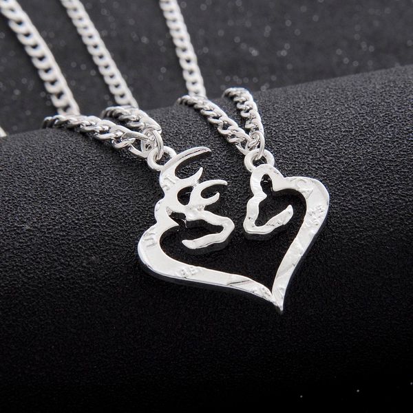 2pcs deer hunting buck doe necklace broken half coin set friendship bff vintage pendant necklaces lover couple women men jewelry, Silver
2pcs deer hunting buck doe necklace broken half coin set friendship bff vintage pendant necklaces lover couple women men jewelry, Silver