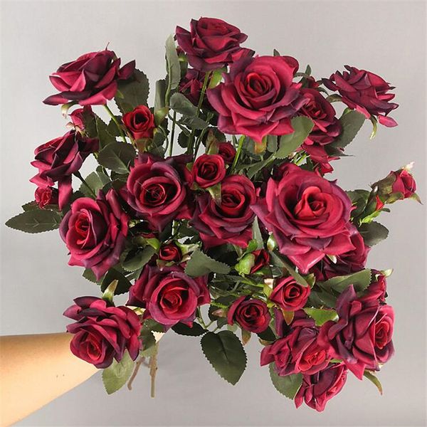 10pcs fake curling roses (6 heads/bunch) 25.98" length simulation austin roses for wedding home decorative artificial flowers
10pcs fake curling roses (6 heads/bunch) 25.98" length simulation austin roses for wedding home decorative artificial flowers