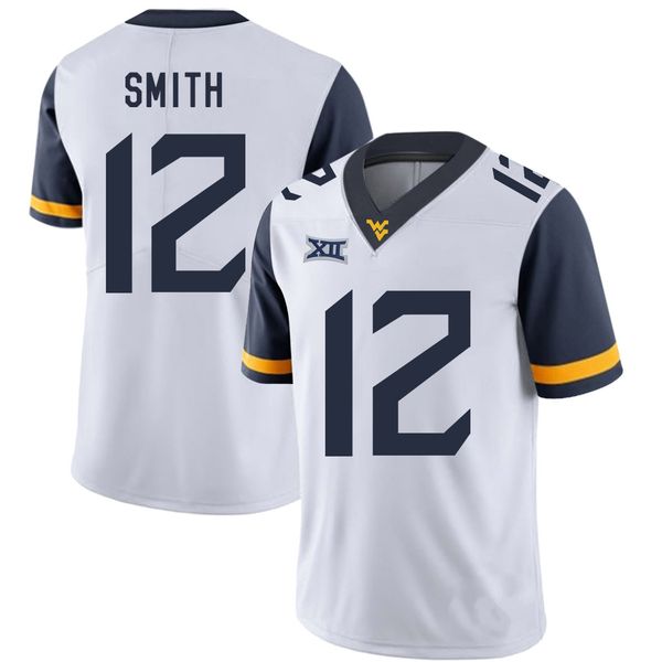 

geno smith stitched mens west virginia mountaineers will grier ka'raun white justin crawford ncaa college jersey, Black