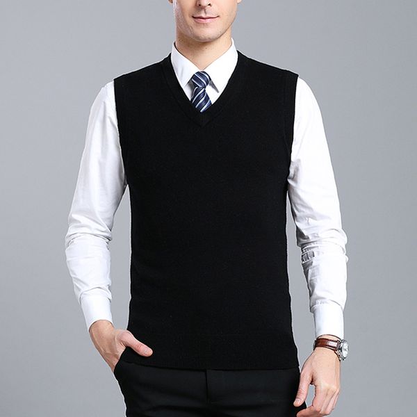 2019 new arrival solid color sweater vest men cashmere sweaters wool pullover men brand v-neck sleeveless jersey hombre, Black;white
2019 new arrival solid color sweater vest men cashmere sweaters wool pullover men brand v-neck sleeveless jersey hombre, Black;white
