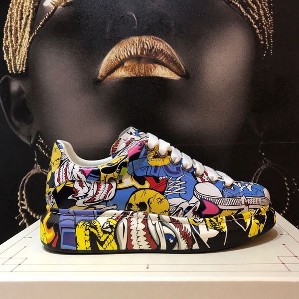 2020 new graffiti sports thick-soled leisure shoes leather comfortable men and women shoes fashion european and american style, Black
2020 new graffiti sports thick-soled leisure shoes leather comfortable men and women shoes fashion european and american style, Black