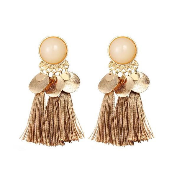 european and american fashion exaggerated alloy resin tassel earrings bohemian style earrings wholesale, Golden;silver
european and american fashion exaggerated alloy resin tassel earrings bohemian style earrings wholesale, Golden;silver