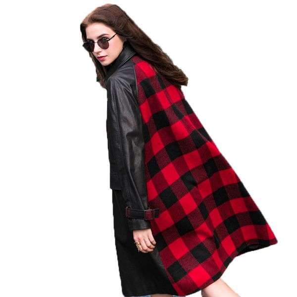 new real genuine leather jacket women autumn winter coat women clothes vintage sheepskin coat windbreaker z900, Black
new real genuine leather jacket women autumn winter coat women clothes vintage sheepskin coat windbreaker z900, Black