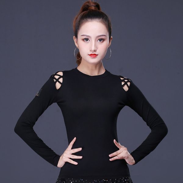 latin dance woman autumn winter long sleeve modal slim fit ballroom chacha samba tango dance t-shirt practice wear, Black;red
latin dance woman autumn winter long sleeve modal slim fit ballroom chacha samba tango dance t-shirt practice wear, Black;red