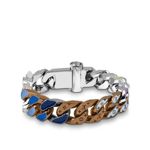 chain links patches brands plated silver cuban charm bracelet width luxury designs jewelry men bracelets bangle louis v, Golden;silver
chain links patches brands plated silver cuban charm bracelet width luxury designs jewelry men bracelets bangle louis v, Golden;silver