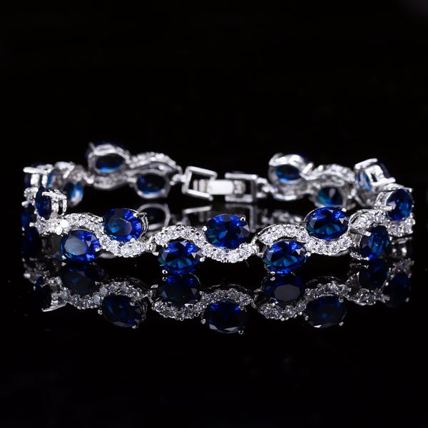 fashion s925 sterling silver zircon bracelet women's sapphire emerald gemstone bracelets bride wedding jewelry europe, Golden;silver
fashion s925 sterling silver zircon bracelet women's sapphire emerald gemstone bracelets bride wedding jewelry europe, Golden;silver