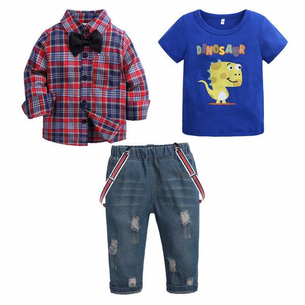 5pcs/set plaid shirt denim trousers gentleman children's suit mens designer sweatsuit baby infant boy tracksuits jackets, White
5pcs/set plaid shirt denim trousers gentleman children's suit mens designer sweatsuit baby infant boy tracksuits jackets, White