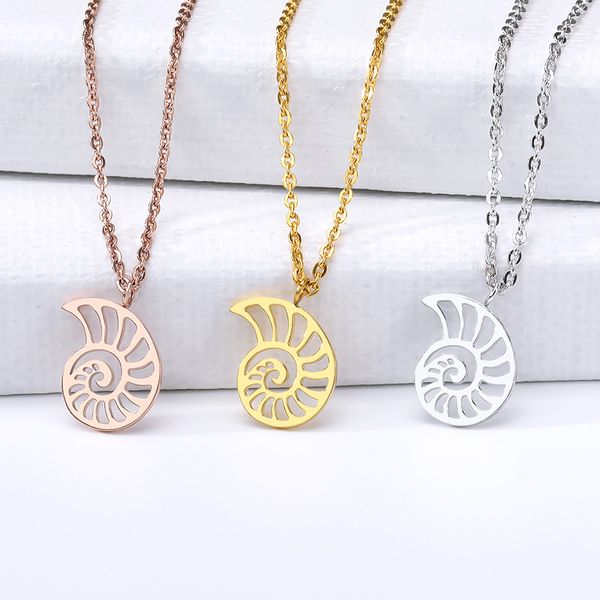fashion hollow sea shell necklace pendant stainless steel women collar conchas rose gold personality jewelry birthday gift, Silver
fashion hollow sea shell necklace pendant stainless steel women collar conchas rose gold personality jewelry birthday gift, Silver