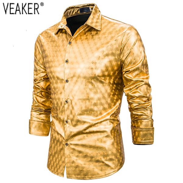 2019 new men gold silver glossy overcoat male effects colour plaid shirt men long mouwen single breasted party nightclub shirts, White;black
2019 new men gold silver glossy overcoat male effects colour plaid shirt men long mouwen single breasted party nightclub shirts, White;black