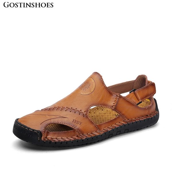 sandals for men sandalia closed toe handmade sewing anti slip fashion cow leather sandals menias de hombre, Black
sandals for men sandalia closed toe handmade sewing anti slip fashion cow leather sandals menias de hombre, Black