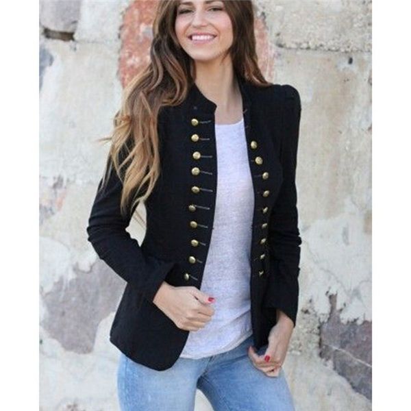 2019 new woman coat slim fit slim double-breasted solid color long sleeve jacket ladies ol uniform work clothes casual wear outerwear coats, Black;brown
2019 new woman coat slim fit slim double-breasted solid color long sleeve jacket ladies ol uniform work clothes casual wear outerwear coats, Black;brown