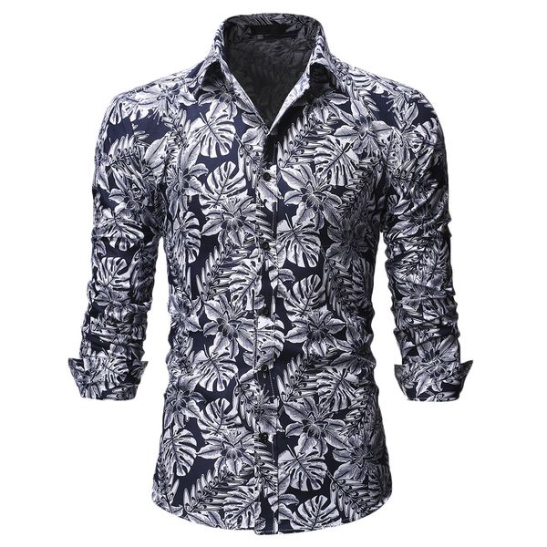 flower shirts summer white men slim tropical leaves shirt casual european style metrosexual man business solid long sleeve shirt, White;black
flower shirts summer white men slim tropical leaves shirt casual european style metrosexual man business solid long sleeve shirt, White;black