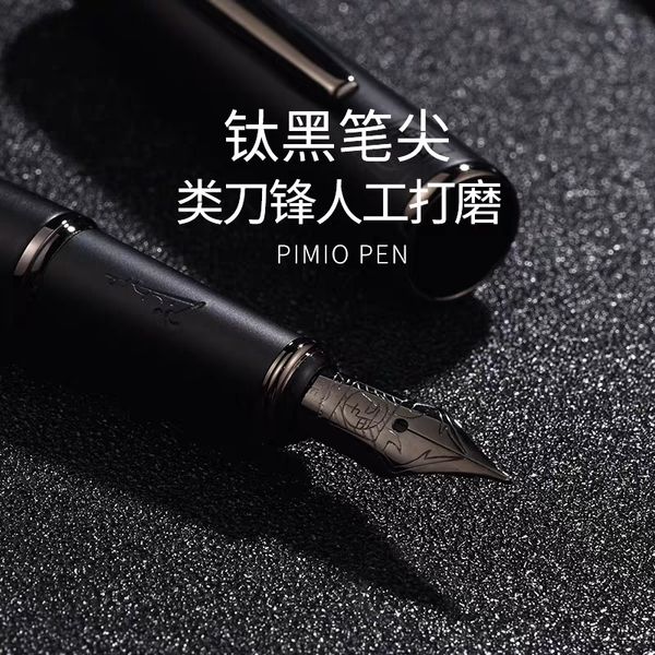 picasso pimio black metal fountain pen ink pen titanium black f nib no box packaging stationery office school supplies
picasso pimio black metal fountain pen ink pen titanium black f nib no box packaging stationery office school supplies