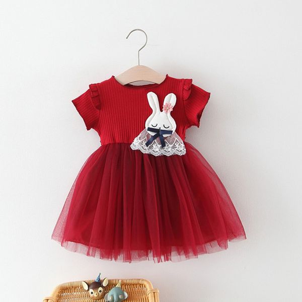 retail baby girl dresses summer knitted cartoon rabbit patchwork princess dress girl dress kids designer clothes girls children boutique, Red;yellow
retail baby girl dresses summer knitted cartoon rabbit patchwork princess dress girl dress kids designer clothes girls children boutique, Red;yellow