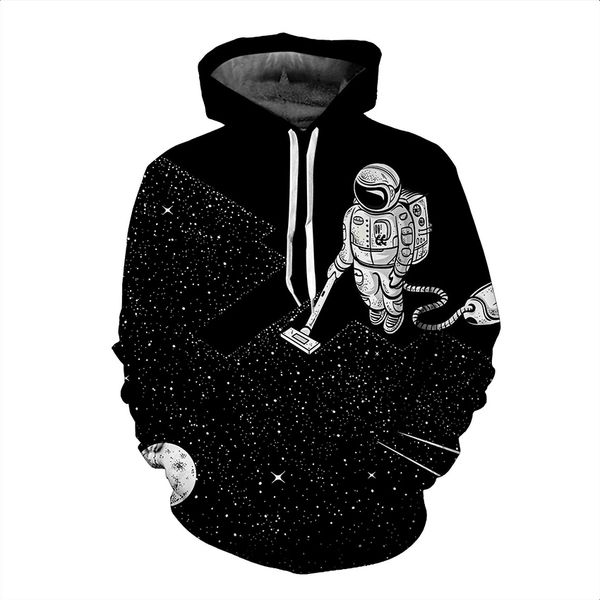 2018 fashion new autumn men's sweater 3d astronaut men's velvet sweater hooded suit cxy70, Black;brown
2018 fashion new autumn men's sweater 3d astronaut men's velvet sweater hooded suit cxy70, Black;brown