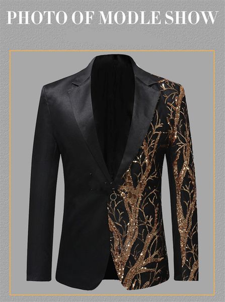 luxury mens stage blazers fashion sequins slim long sleevs coat designer mens panelled plus size suits, White;black
luxury mens stage blazers fashion sequins slim long sleevs coat designer mens panelled plus size suits, White;black