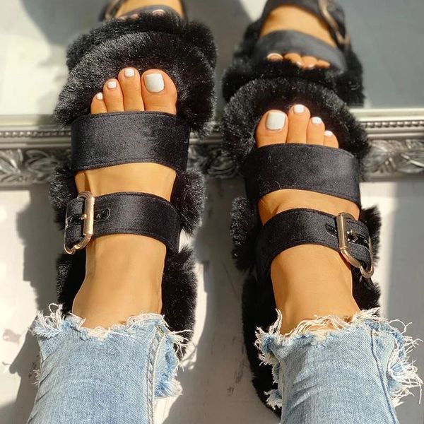 2020 women rome style slippers spring summer soft plush casual floor shoes outdoor buckle strap warm cotton slipper new, Black
2020 women rome style slippers spring summer soft plush casual floor shoes outdoor buckle strap warm cotton slipper new, Black