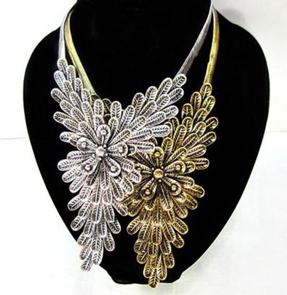 vintage style silver / gold сплав многослойный цветок choker ожерелье змейки цвет цепи смешивания, Golden;silver
vintage style silver / gold сплав многослойный цветок choker ожерелье змейки цвет цепи смешивания, Golden;silver