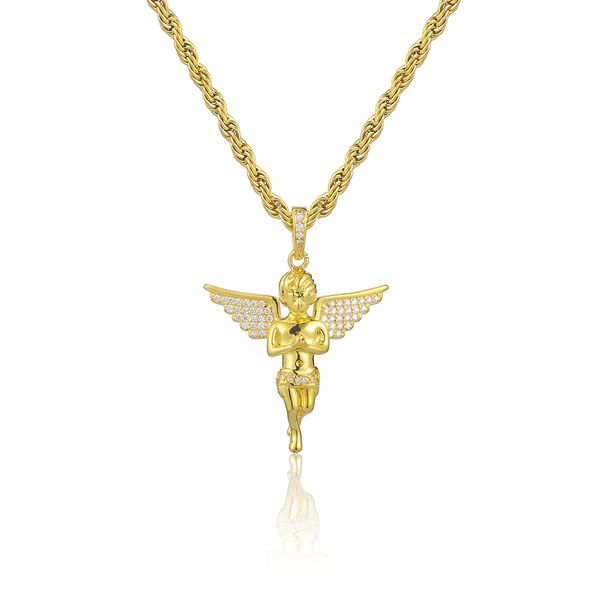 full charm white zirconia hip hop praying hands flying angel pendant necklace jewelry fairy crystal wing pendants, Silver
full charm white zirconia hip hop praying hands flying angel pendant necklace jewelry fairy crystal wing pendants, Silver