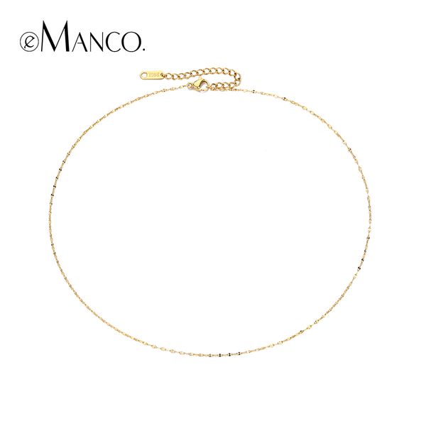 emanco statement necklace for women long stainless steel necklaces in gold color classic link chain fashion jewelry, Silver
emanco statement necklace for women long stainless steel necklaces in gold color classic link chain fashion jewelry, Silver
