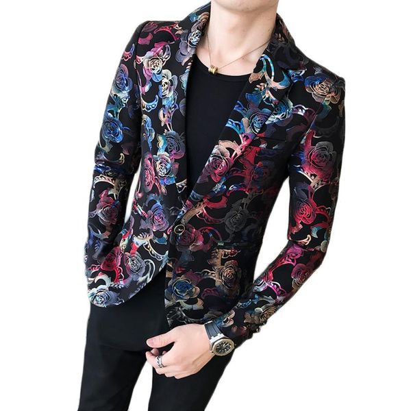 2018 male suit blazer flower gold print party wedding festival stylish blazers for men stage costumes singers slim fit jacket, White;black
2018 male suit blazer flower gold print party wedding festival stylish blazers for men stage costumes singers slim fit jacket, White;black