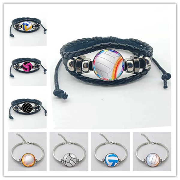 volleyball charm leather bracelet men's fashion black woven leather bracelet volleyball basketball football jewelry men's gift 
volleyball charm leather bracelet men's fashion black woven leather bracelet volleyball basketball football jewelry men's gift