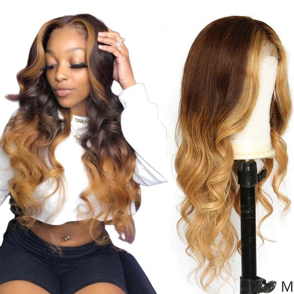 honrin hair lace front human hair wig ombre t1b/4/27 wavy 150% density natural wave malaysian virgin hair pre plucked bleached knots, Black;brown
honrin hair lace front human hair wig ombre t1b/4/27 wavy 150% density natural wave malaysian virgin hair pre plucked bleached knots, Black;brown