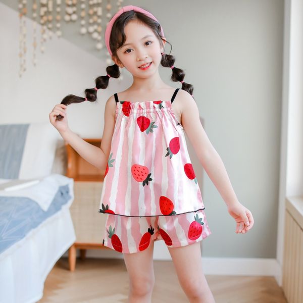 summer kid sleepwear sets nightgown girls cotton strawberry print pajamas boy homewear children loungewear, Blue;red
summer kid sleepwear sets nightgown girls cotton strawberry print pajamas boy homewear children loungewear, Blue;red