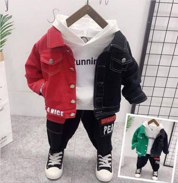 children clothing suit 2020 autumn kids girls denim jacket+hooded+jeans 3pcs outfitfor boys clothing sets toddler boys clothes, White
children clothing suit 2020 autumn kids girls denim jacket+hooded+jeans 3pcs outfitfor boys clothing sets toddler boys clothes, White