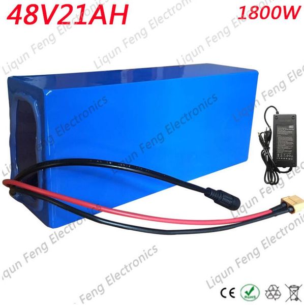 Au eu u electric motorcycle high power battery pack 48v 21ah for 750w to 1500w motor 2a charger