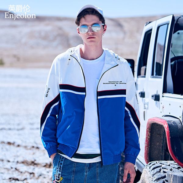 enjeolon fashion brand jackets mens 2019 autumn hip hop tracksuit coat hooded patchwork streetwear man fashion jacket jk644, Black;brown
enjeolon fashion brand jackets mens 2019 autumn hip hop tracksuit coat hooded patchwork streetwear man fashion jacket jk644, Black;brown