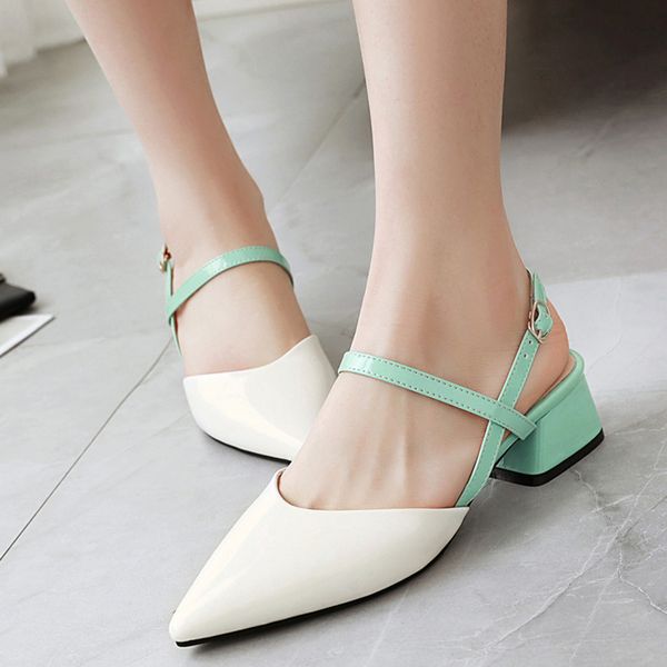 sarairis new wholesale plus size 47 elegant women shoes woman summer chunky heels pointed toe slingback sandals female, Black
sarairis new wholesale plus size 47 elegant women shoes woman summer chunky heels pointed toe slingback sandals female, Black