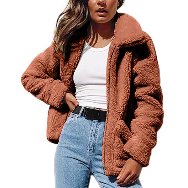 jaycosin elegant faux fur women 2019 autumn and winter thick warm soft fleece jacket pocket zipper outerwear overcoat teddy coat, Black;brown
jaycosin elegant faux fur women 2019 autumn and winter thick warm soft fleece jacket pocket zipper outerwear overcoat teddy coat, Black;brown