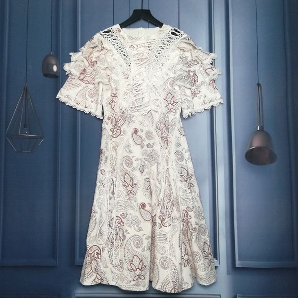 white lace dress women solid elegant loose beach dress beach hollow out short sleeve bandage v neck boho dresses, Blue;gray
white lace dress women solid elegant loose beach dress beach hollow out short sleeve bandage v neck boho dresses, Blue;gray