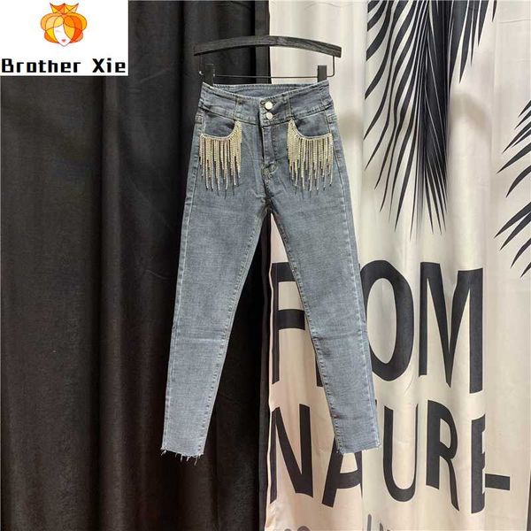 buckle diamond chain tassel cool denim pants 2020 spring autumn new high waist slim fit pants jeans women's high streetwear jean, Blue
buckle diamond chain tassel cool denim pants 2020 spring autumn new high waist slim fit pants jeans women's high streetwear jean, Blue