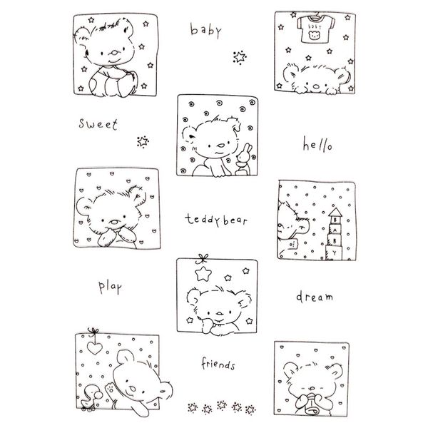 hello baby sweet dream teddy bear scrapbook diy p cards account rubber stamp clear stamps transparent stamp card stamper
hello baby sweet dream teddy bear scrapbook diy p cards account rubber stamp clear stamps transparent stamp card stamper