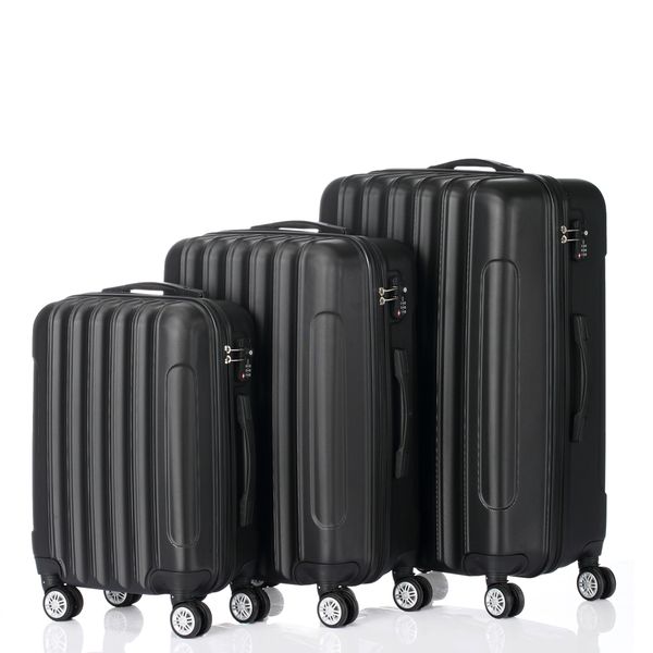 new black suitcase multifunctional large capacity traveling suitcase boarding box inch fashion trunk carry-ons trolley case rolling luggage
new black suitcase multifunctional large capacity traveling suitcase boarding box inch fashion trunk carry-ons trolley case rolling luggage