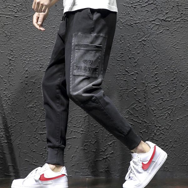 2019 streetwear hip hop joggers easy spring and summer fashion pants men male brand new embroidery comfortable long pants, Black
2019 streetwear hip hop joggers easy spring and summer fashion pants men male brand new embroidery comfortable long pants, Black