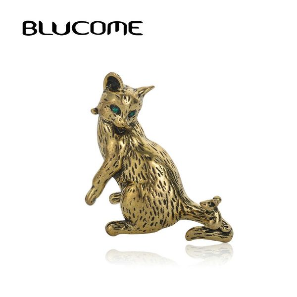 blucome vintage lovely cat and mouse shape brooches gold color pins jewelry for women men new year's gifts animal brooch corsage, Gray
blucome vintage lovely cat and mouse shape brooches gold color pins jewelry for women men new year's gifts animal brooch corsage, Gray