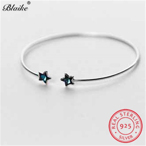 girls s925 sterling silver bangles bracelets for women open small star bracelet blue crystal charm bracelet wedding fine jewelry, Golden;silver
girls s925 sterling silver bangles bracelets for women open small star bracelet blue crystal charm bracelet wedding fine jewelry, Golden;silver