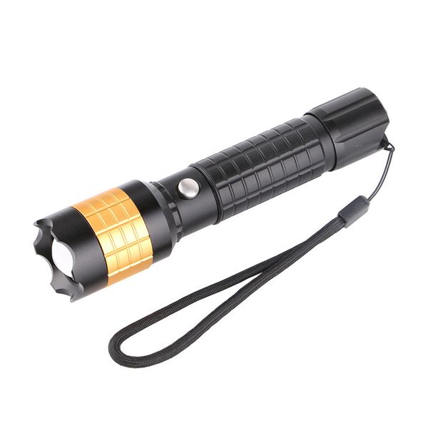 new pattern aluminium alloy rotating dimming t6 light flashlight outdoors waterproof lighting searchlight long s charge flashlight
new pattern aluminium alloy rotating dimming t6 light flashlight outdoors waterproof lighting searchlight long s charge flashlight