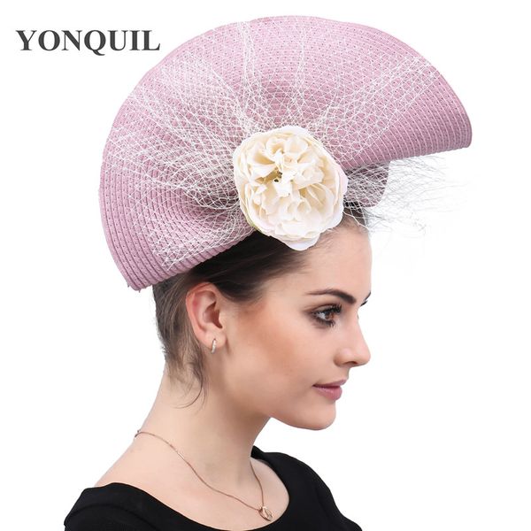 

new fashion hair fascinator hat hair clip women wedding elegant party hat veils decor ladies flower headwear race millinery