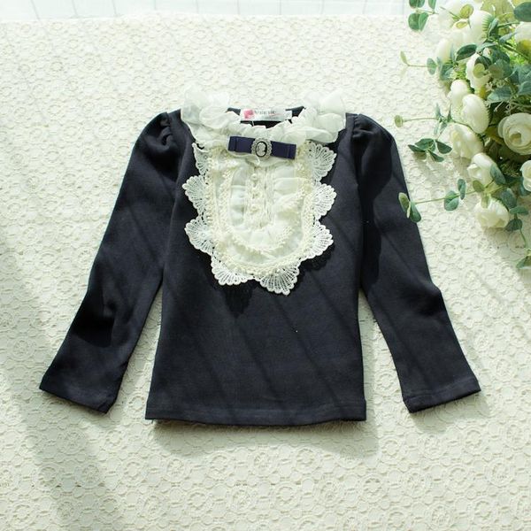 2019 spring sweet baby girls lace flower blouse kids fashion bow tees cotton shirts toddler children casual clothes, White;black
2019 spring sweet baby girls lace flower blouse kids fashion bow tees cotton shirts toddler children casual clothes, White;black