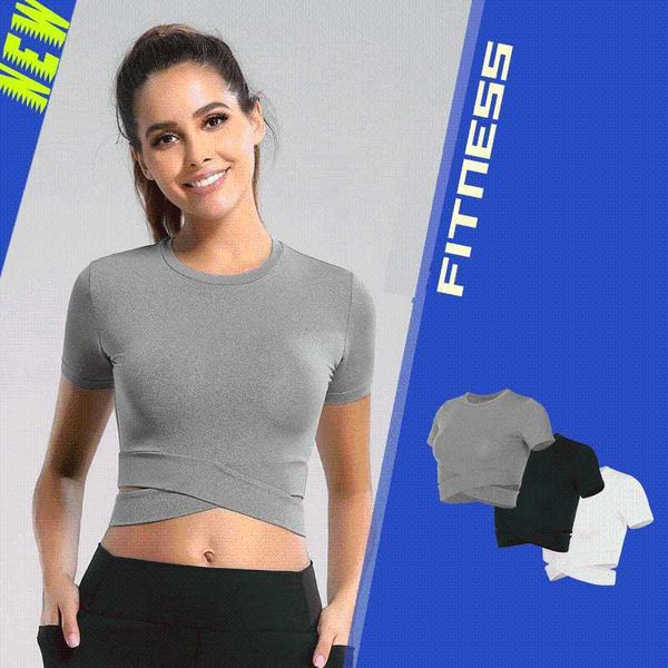sports wear women gym crop short sleeve sport fitness women sport t shirt yoga crop gym workout shirts lwt, White;red
sports wear women gym crop short sleeve sport fitness women sport t shirt yoga crop gym workout shirts lwt, White;red